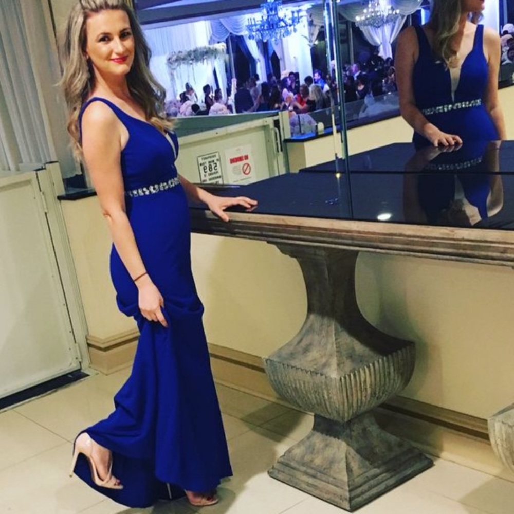 Royal blue prom dress